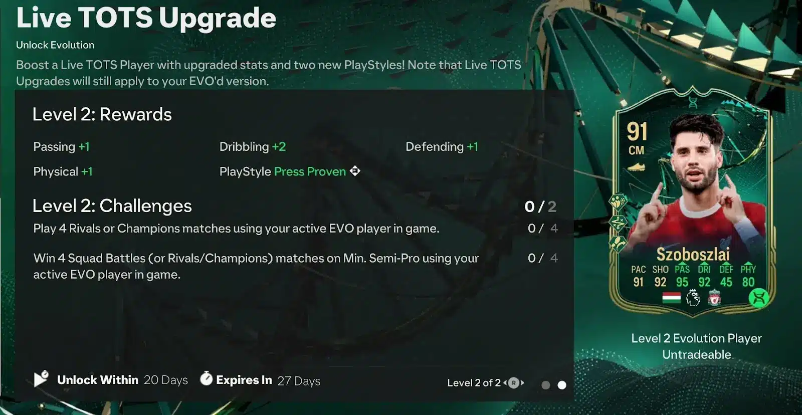 EA FC 24 Live TOTS Upgrade Evolutions Guide