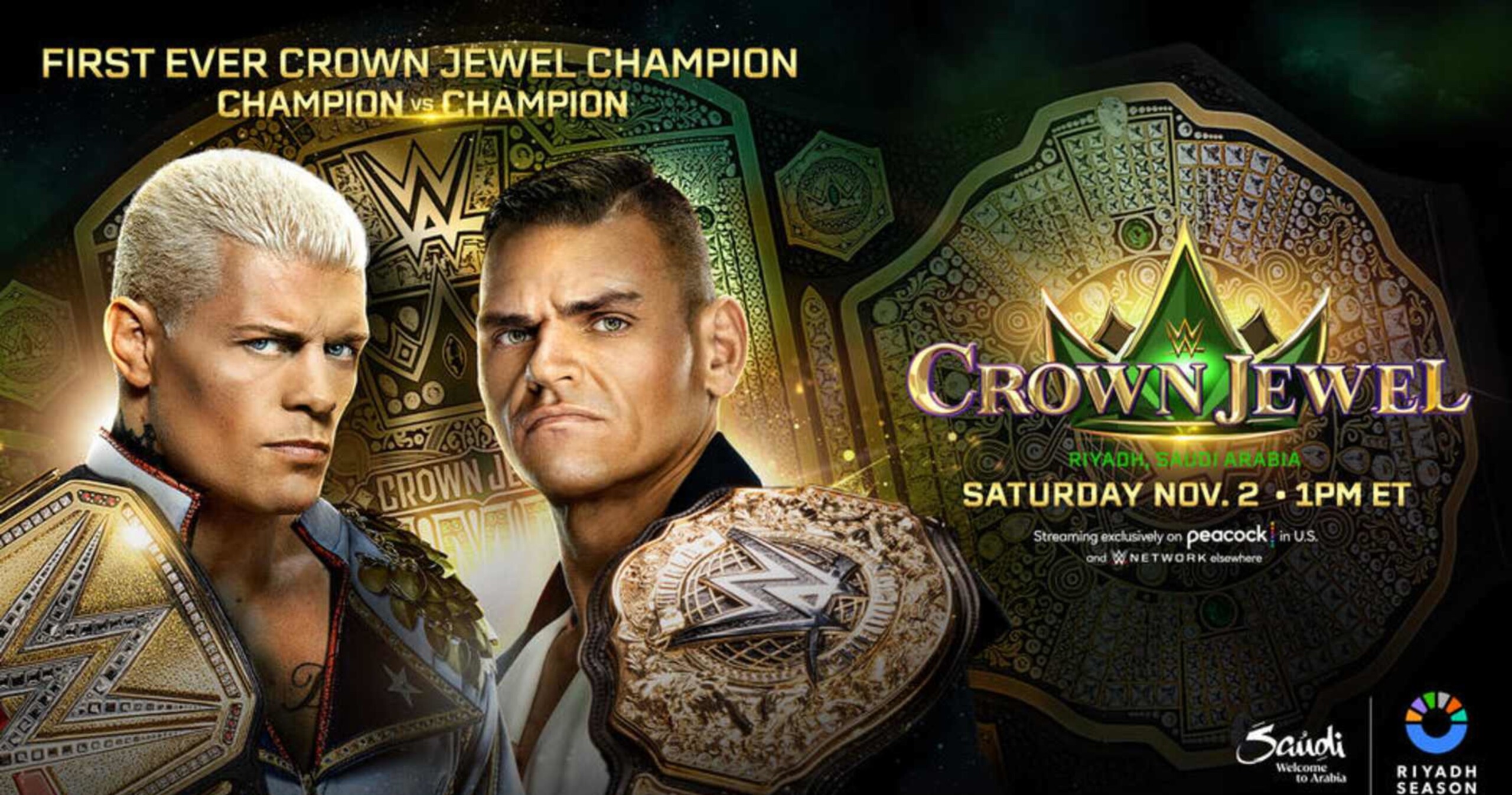 The B/R Wrestling Staff Predictions for WWE Crown Jewel 2024 Match Card