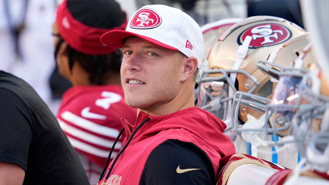 Niners RB Christian McCaffrey (Achilles/calf) back at practice after missing first eight games of season                          Nov 04, 2024